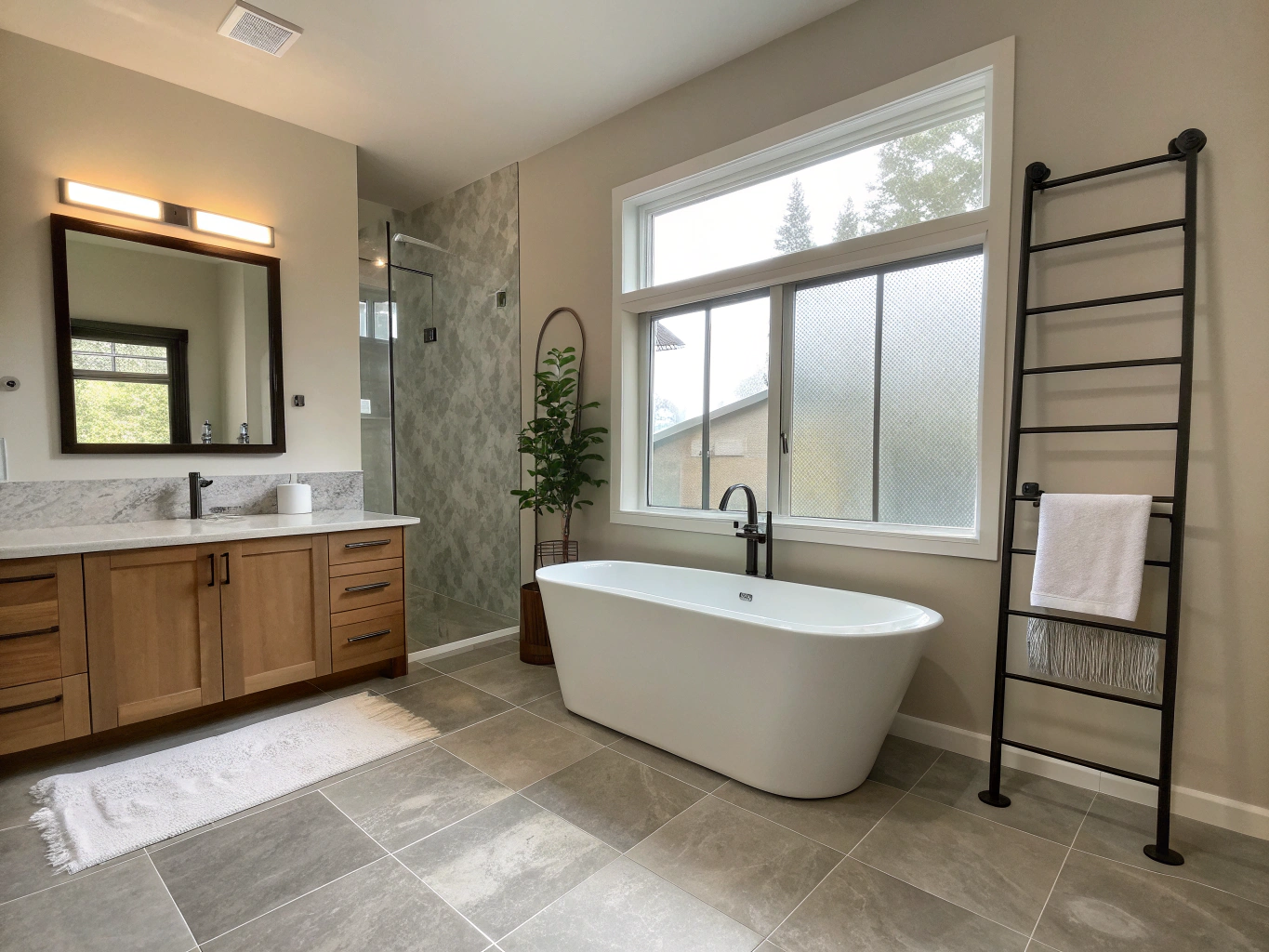 Strata Bathrooms workshop with tools and materials